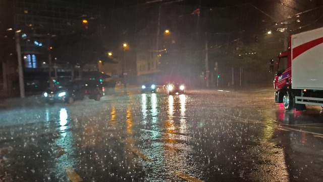 heavy rain