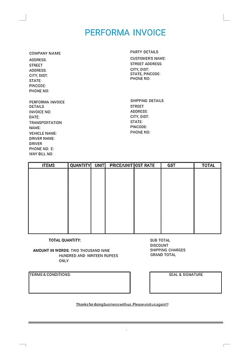 invoice