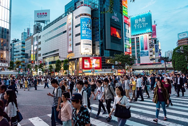 bustling